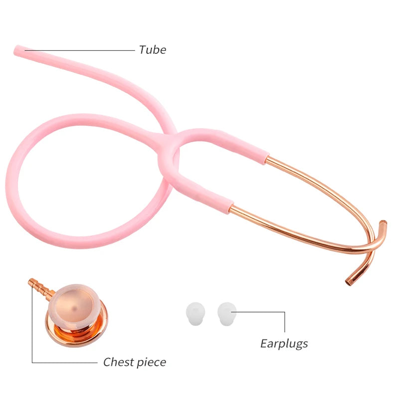 Fashionable, Bold and Beautiful DressClassic Professional Pink Cardiology Estetoscopio Double Head Cute Medical Doctor Nurse Student Physician Clinical Stethoscope