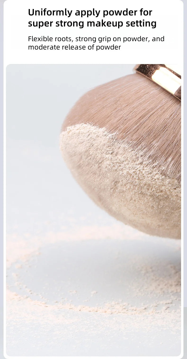 Fashionable, Bold and Beautiful DressExtra Large Mushroom-Head Makeup Brush,Soft Fiber Bristles/Multipurpose,for Makeup Setting/Nail Art/Self Tanner,Essential Beauty