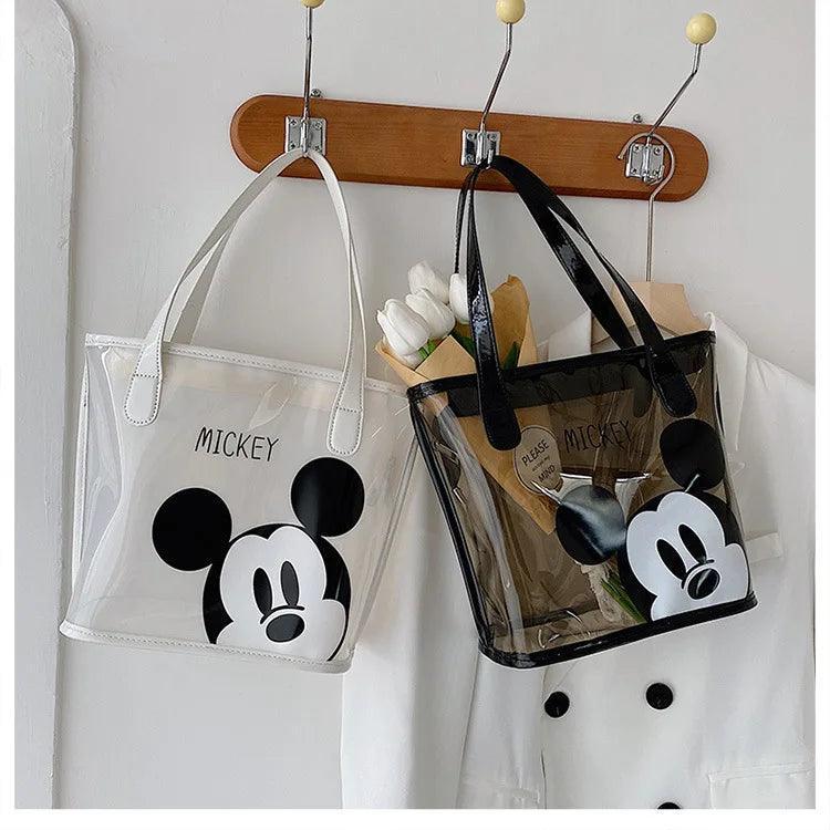 Disney Mickey Fashion Transparent Cartoon Print Bag, Personalized, Shoulder Bag - Just The Fly Way