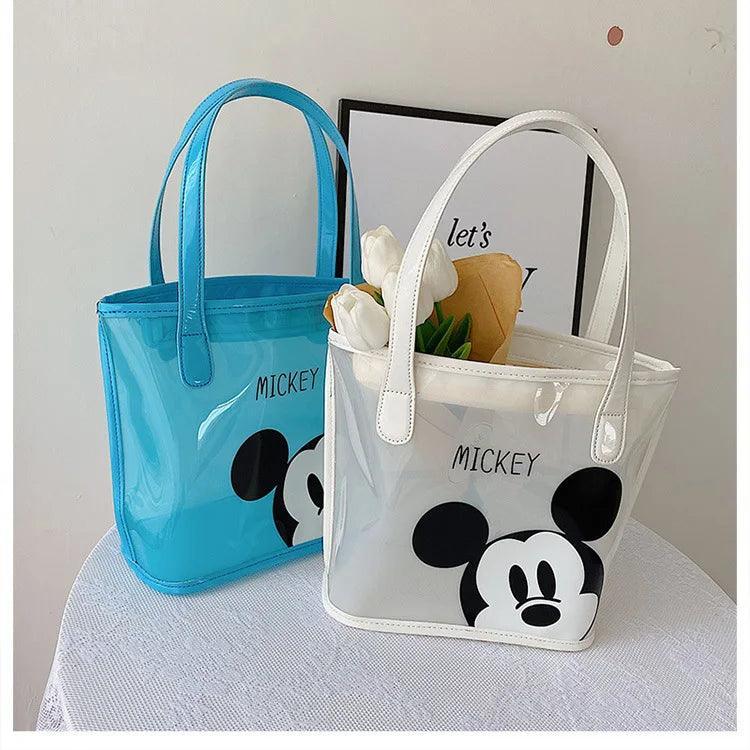 Disney Mickey Fashion Transparent Cartoon Print Bag, Personalized, Shoulder Bag - Just The Fly Way