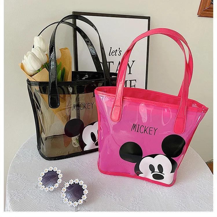 Disney Mickey Fashion Transparent Cartoon Print Bag, Personalized, Shoulder Bag - Just The Fly Way