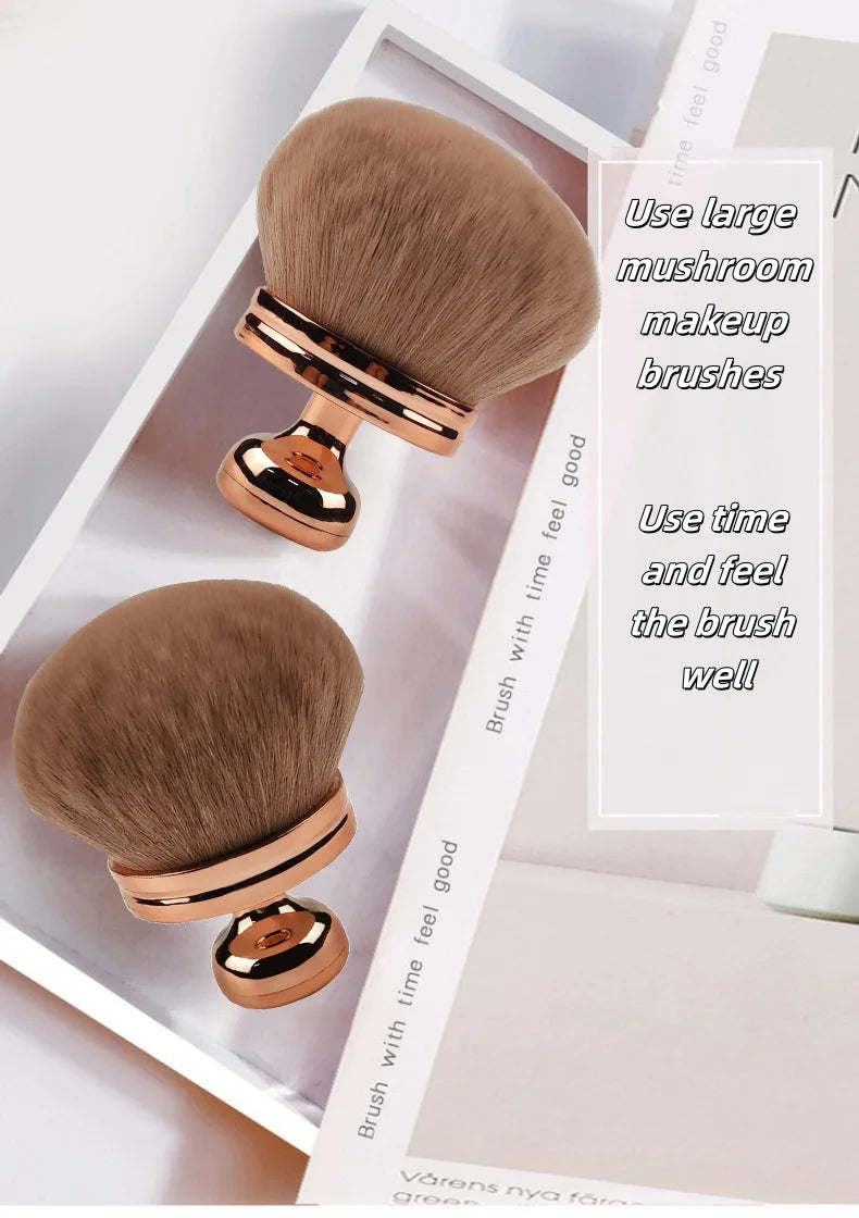 Fashionable, Bold and Beautiful DressExtra Large Mushroom-Head Makeup Brush,Soft Fiber Bristles/Multipurpose,for Makeup Setting/Nail Art/Self Tanner,Essential Beauty