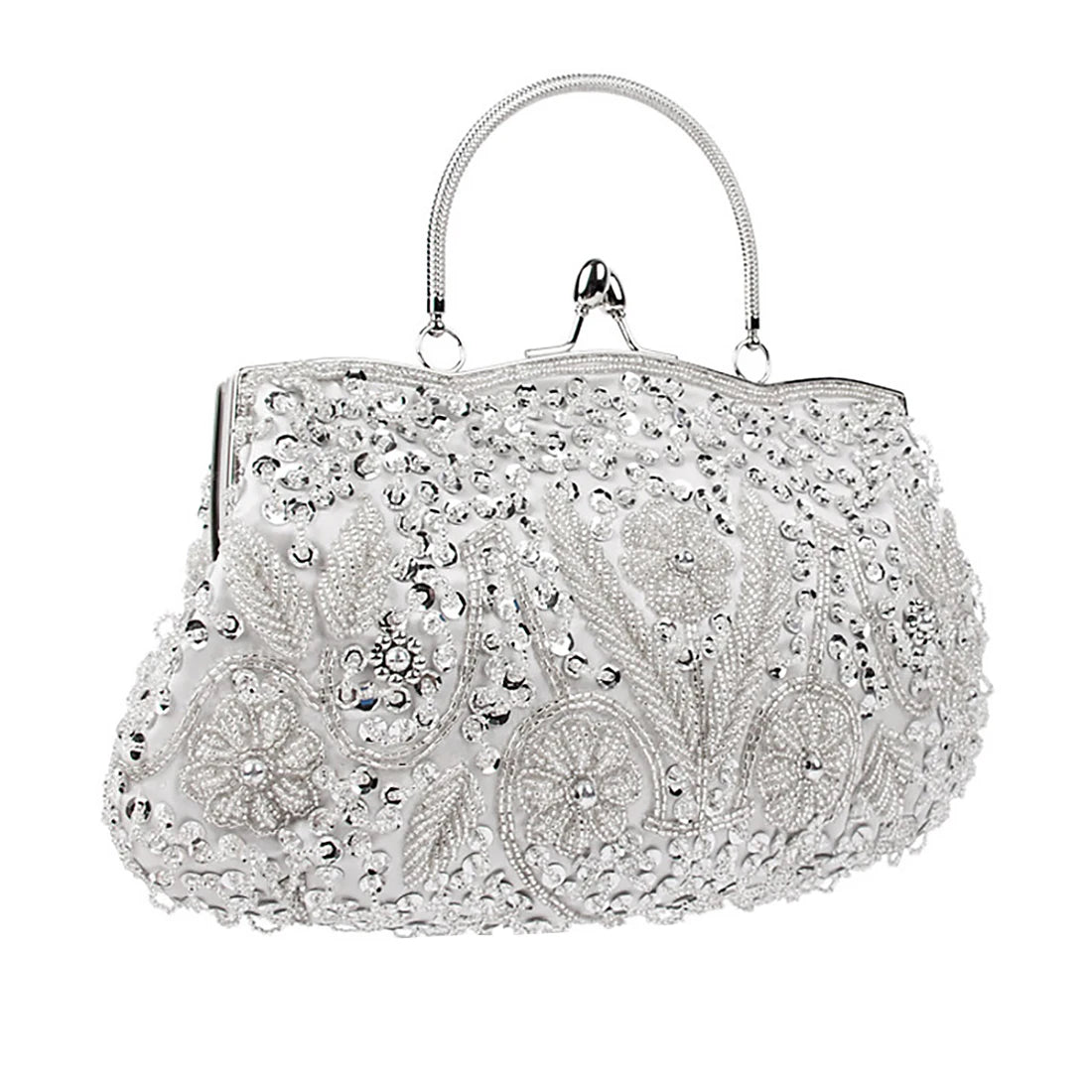 Evening Party Clutch Bag Small Totes Mini Wallets Women's Handbag Exquisite Ladies Beaded Embroidered Wedding Party Handbag - Just The Fly Way
