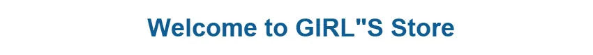 Welcome to GIRL'S Store banner in blue text, representing the brand's online storefront for women's formal dresses.