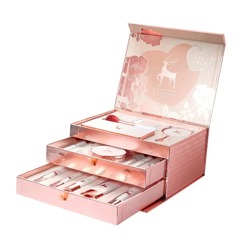 Fashionable, Bold and Beautiful Dress20 Pcs Makeup Set Box Full Mystery Box Lipstick Eyeshadow Set Skincare Products Cosmetics For Women Christmas Gifts Wholesale
