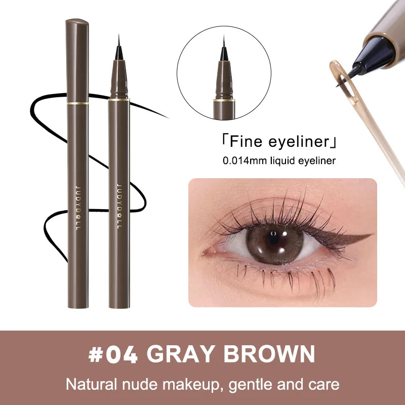 Fashionable, Bold and Beautiful DressJudydoll Precision Liquid Eyeliner Pen, Ultra-Fine Tip, Waterproof, Smudge-Proof, 24-Hour Long-Lasting, Perfect for Lash Line