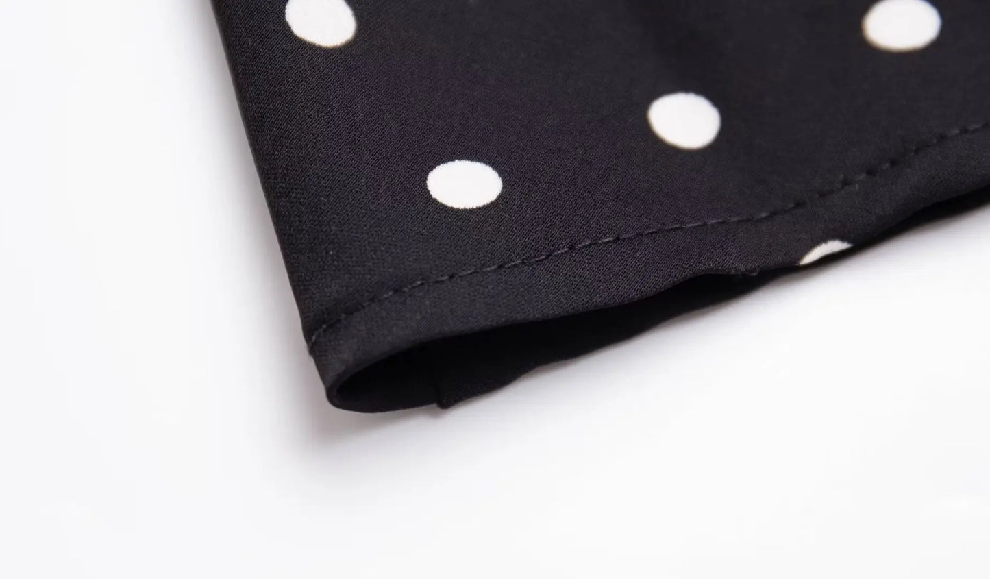 Bold and Sassy Retro Polka Dot Halter Maxi Dress - Just The Fly Way