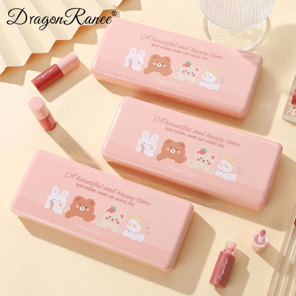 10-Piece Set with Fine Glitter Lip Gloss, Easy-To-Color Lip Glaze, Lipstick, Non-Stick Cup, Non-Fading Lip Gloss, Moisturizing Glitter Lip Gloss, Glass Lip Glitter, Pearlescent Glitter Lip Gloss, Lip Glaze Set - Just The Fly Way