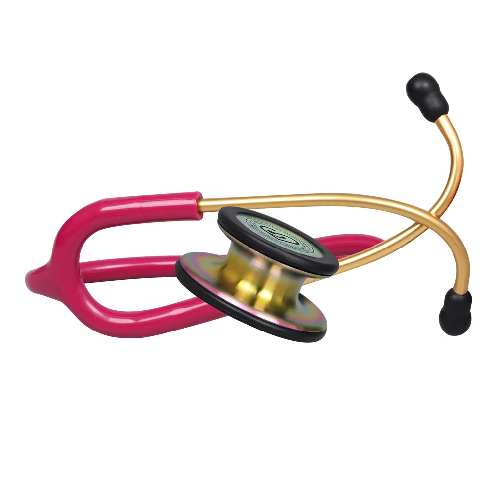 Fashionable, Bold and Beautiful DressMedical Double Sided Stethoscope Professional Portable Cardiology Stethoscope Medical Equipment Nurse Doctor Stethoscope