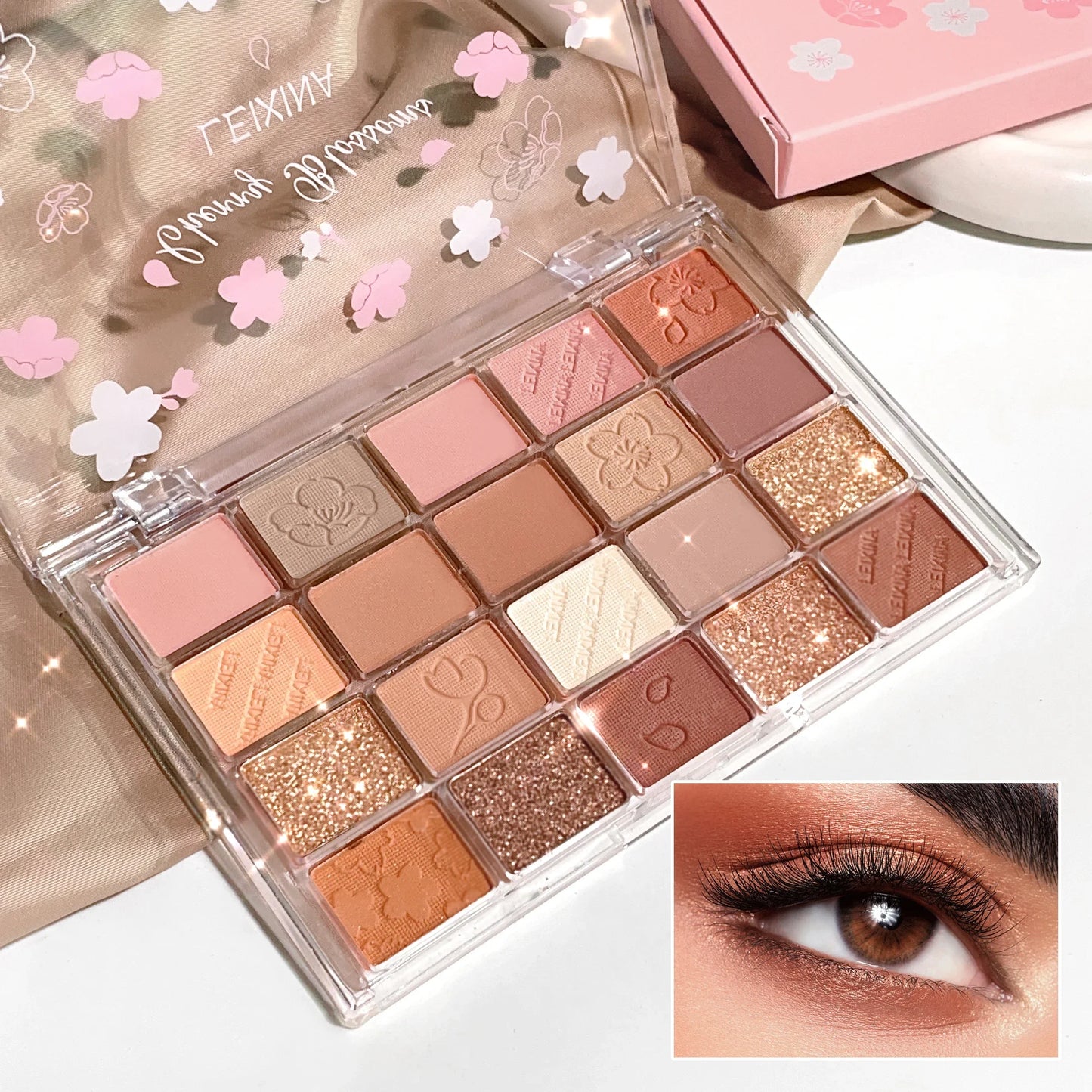 Fashionable, Bold and Beautiful Dress20-Color Eyeshadow Palette – Shimmer & Matte, Highly Pigmented, Blendable & Long-Lasting