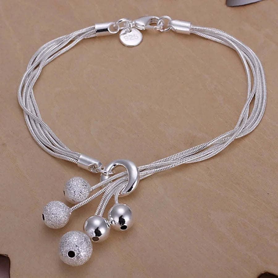 Shine On Sterling Silver Chain Bracelet for Men & Women - Perfect for Parties, Gifts & Weddings - Just The Fly Way