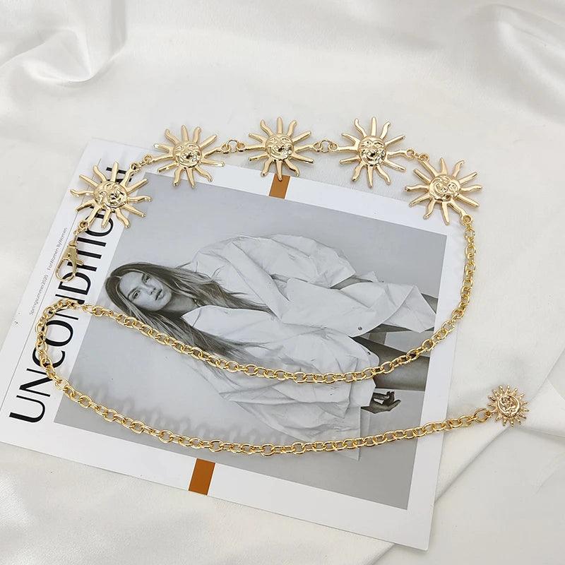 Metal Vintage High Waist Chain Belt for Women - Just The Fly Way