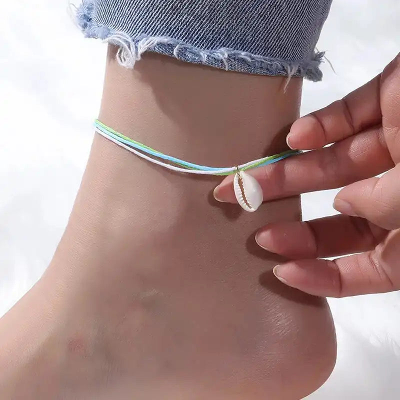 Adjustable Red Cherry Charm Anklet for Women – Silver Chain Ankle Bracelet, Jewelry Gift - Just The Fly Way