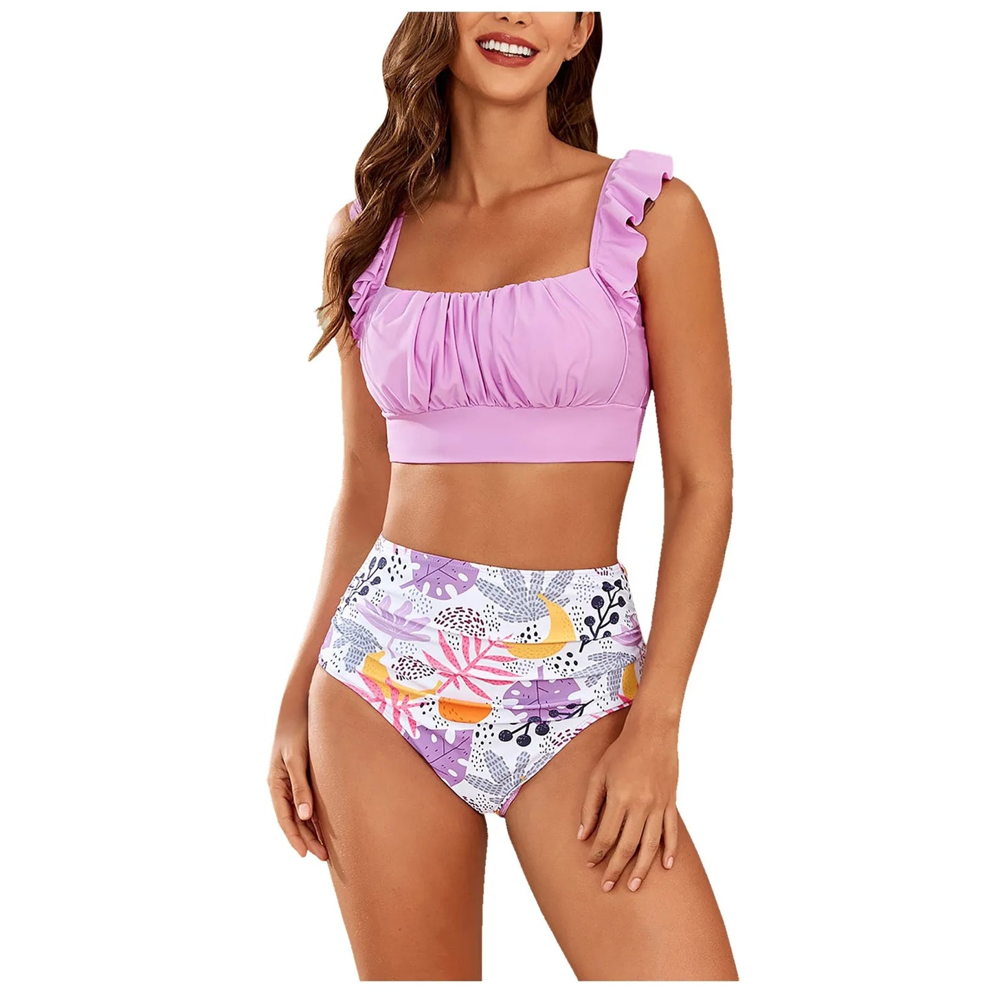 Fashionable, Bold and Beautiful DressSexy Push Up Swimwear Fashion Two Piece Swimsuit For Women High Waisted Bikini Sets For Girls Swimming Shorts And Top Bathing