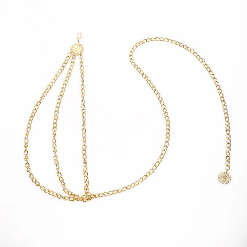 Fashion Boho Stainless Steel Belt, Coin Pendant Belt - Just The Fly Way