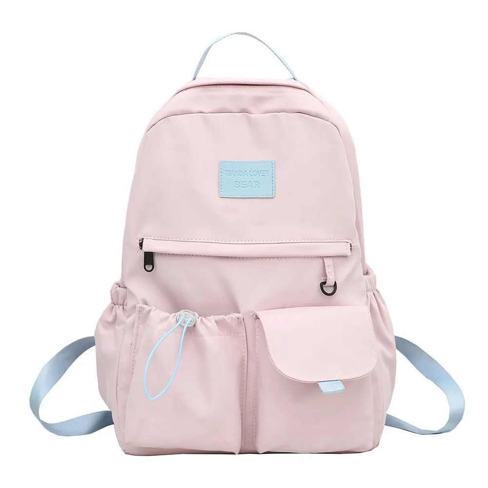 Casual Floral Prints Women Backpack Girls Bookbags Large Capacity Students School Bags Travel Backpack Mochilas with Pendants - Just The Fly Way
