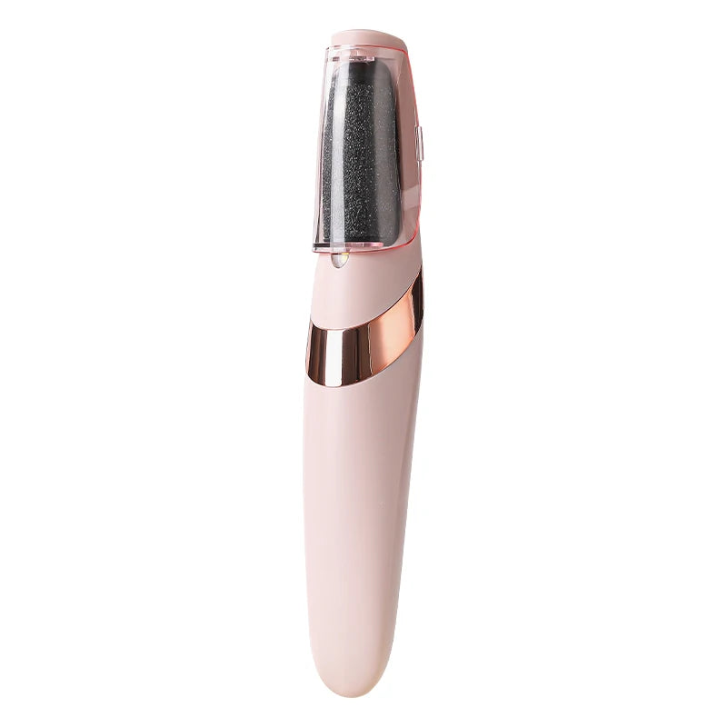 Pink and rose gold skin exfoliator on a white background