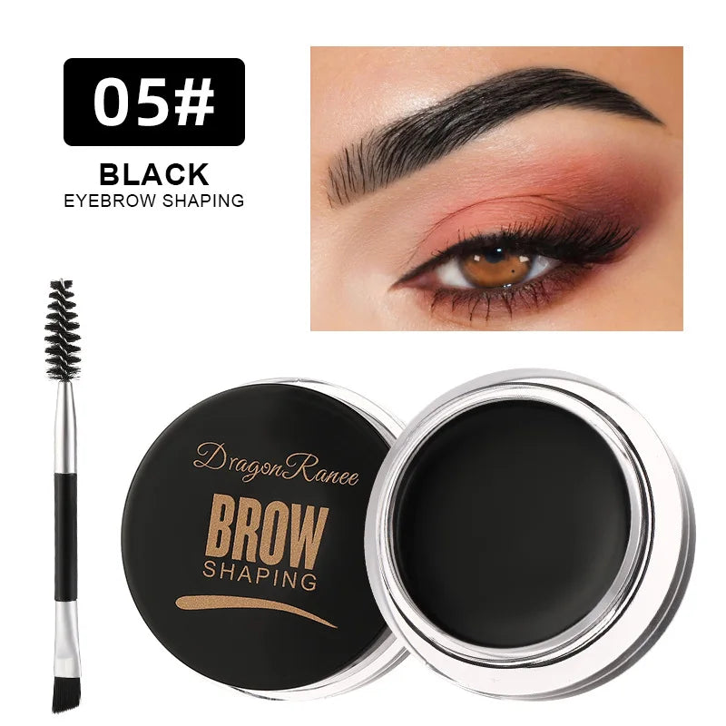 Fashionable, Bold and Beautiful Dress6 Color Wild Eyebrow Styling Cream Eyebrow Shaping Gel Soap Wax Clear Eyebrow Cream Tint Brow Lift With Brush