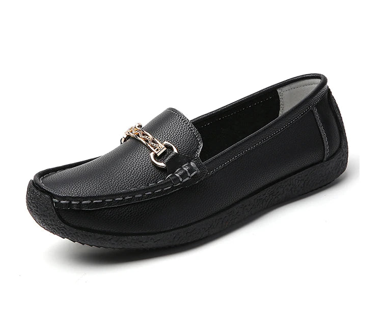 Fashionable, Bold and Beautiful DressWoman Shoes Leather Casual Shoes With Low Heels Loafers Women's Flats 2025 New Zapatos De Mujer Elegant Heel Footwear Women