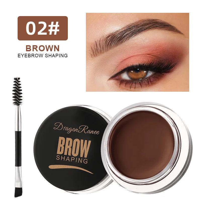 Fashionable, Bold and Beautiful Dress6 Color Wild Eyebrow Styling Cream Eyebrow Shaping Gel Soap Wax Clear Eyebrow Cream Tint Brow Lift With Brush