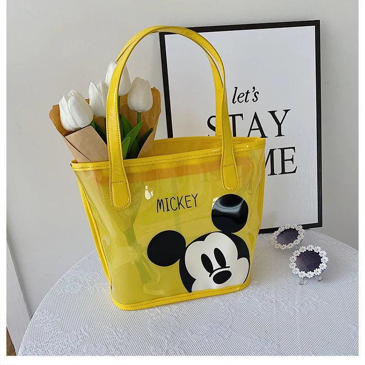 Disney Mickey Fashion Transparent Cartoon Print Bag, Personalized, Shoulder Bag - Just The Fly Way