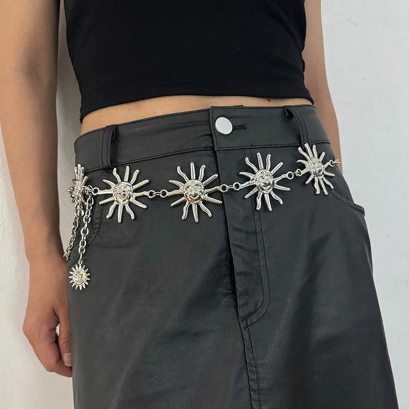 Metal Vintage High Waist Chain Belt for Women - Just The Fly Way