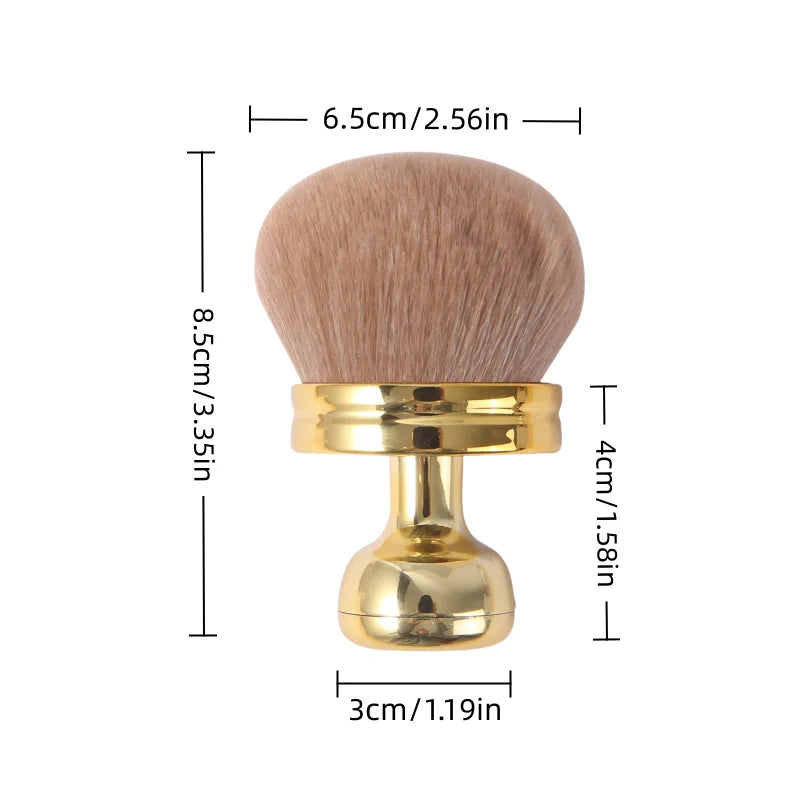 Fashionable, Bold and Beautiful DressExtra Large Mushroom-Head Makeup Brush,Soft Fiber Bristles/Multipurpose,for Makeup Setting/Nail Art/Self Tanner,Essential Beauty