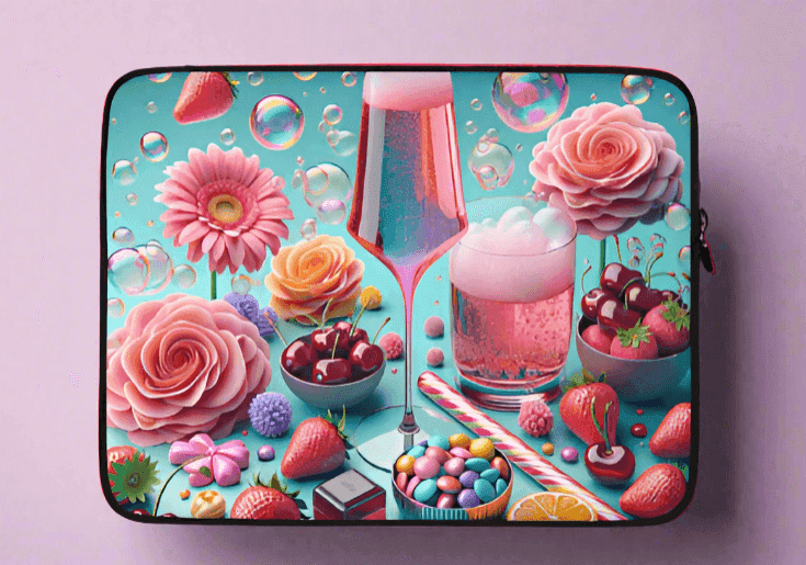 Playfully Sweet Laptop Sleeve - Stylish Protection for Your Tech - Just The Fly Way