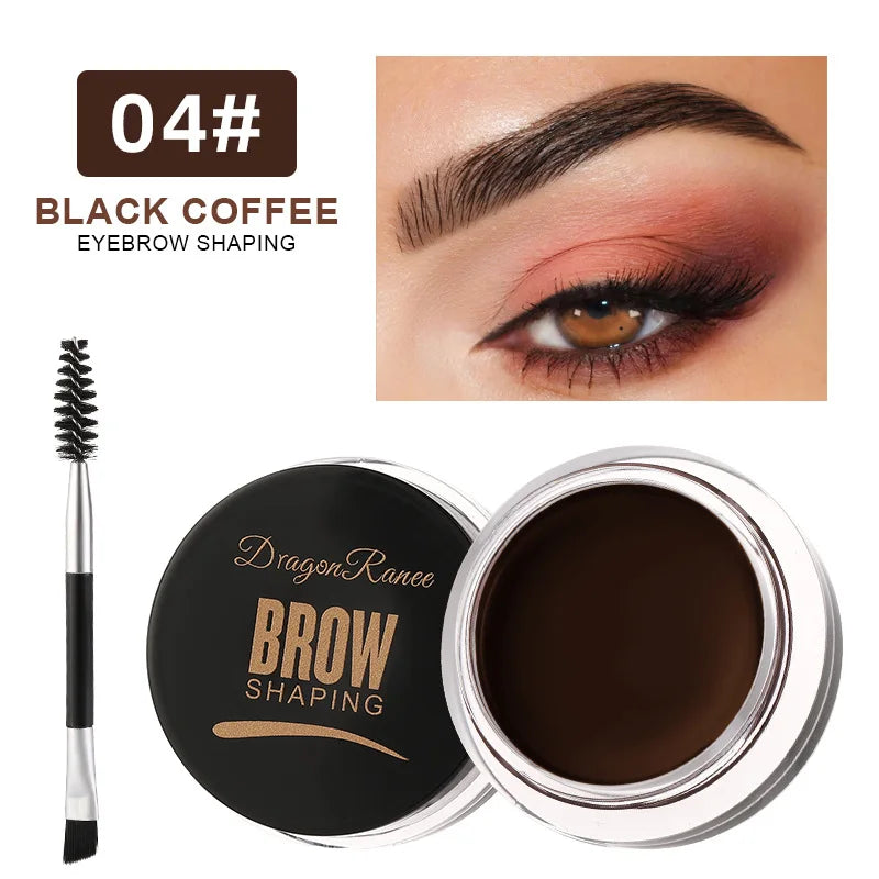 Fashionable, Bold and Beautiful Dress6 Color Wild Eyebrow Styling Cream Eyebrow Shaping Gel Soap Wax Clear Eyebrow Cream Tint Brow Lift With Brush