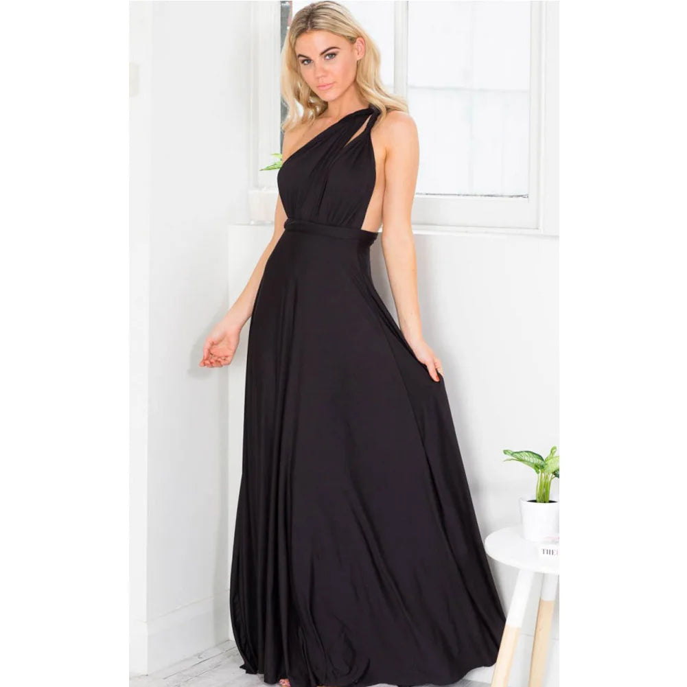 Fashionable, Bold and Beautiful DressWomen's Fashion V-neck Sleeveless Ankle-Length Slim Fit Bohemian Style Summer Maxi Dress