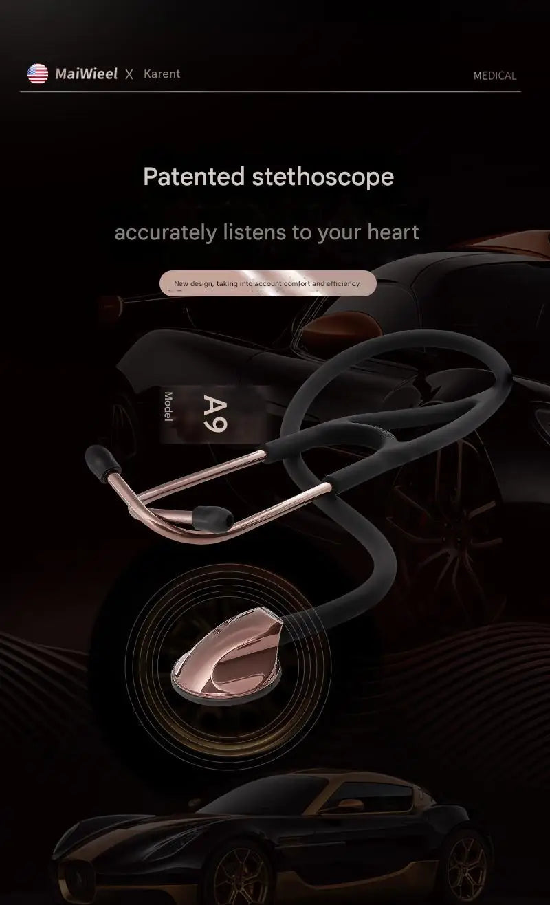 Fashionable, Bold and Beautiful DressCarent Medical Professional Cardiology Stethoscope Diagnostic Stethoscope Master Cardiology Stethoscope For Nurse Health Care