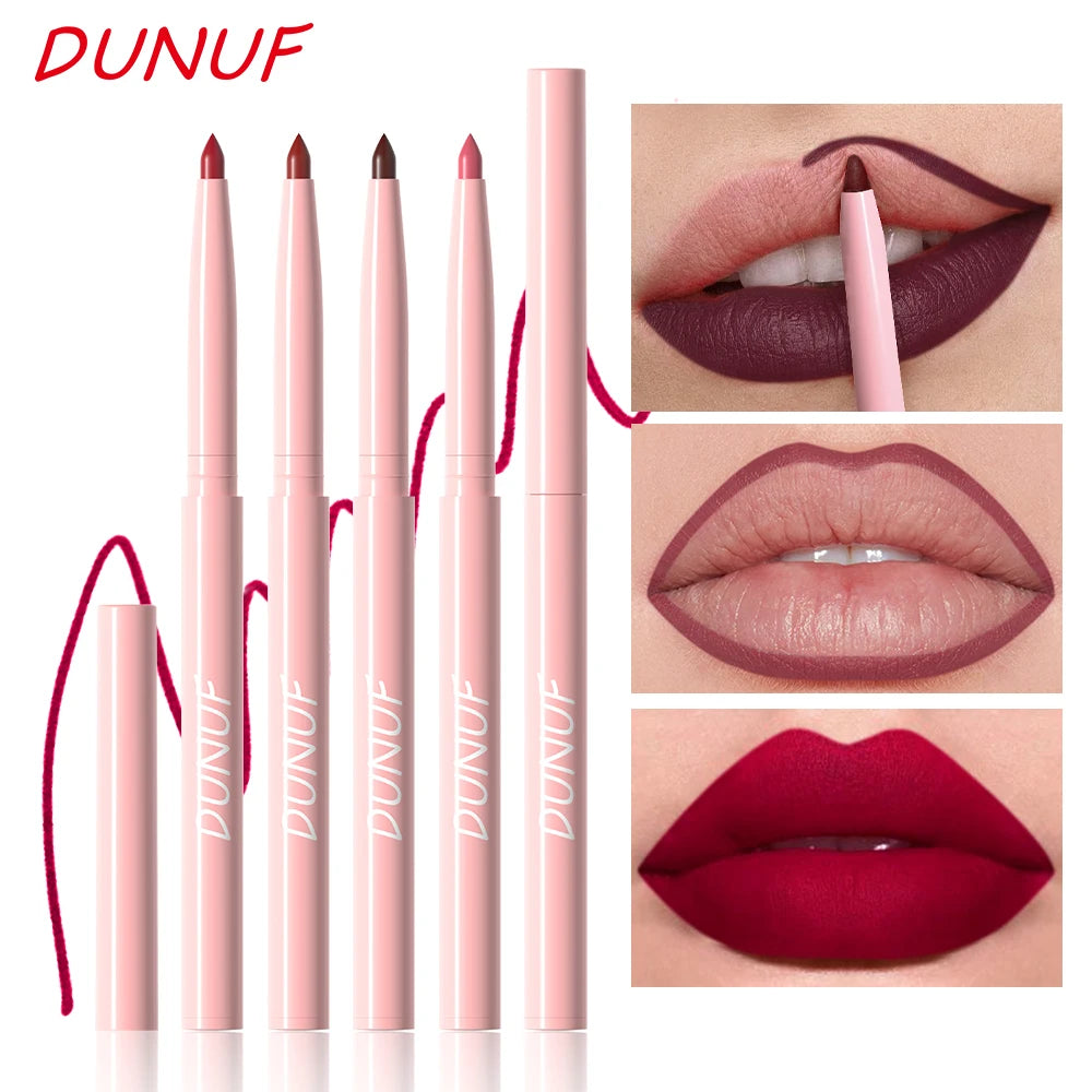 Fashionable, Bold and Beautiful Dress6pcs Lip Liner Pen Set Long-Lasting, Waterproof Sweatproof, Easy Coloring Non-fading Color Rendering Lip Gloss Set Beauty Makeup