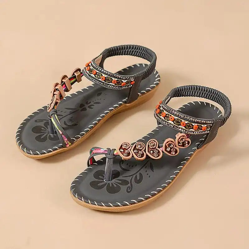 Summer Sandals, Elastic Band Slip-On, Casual Shoes for Beach or Pool - Just The Fly Way