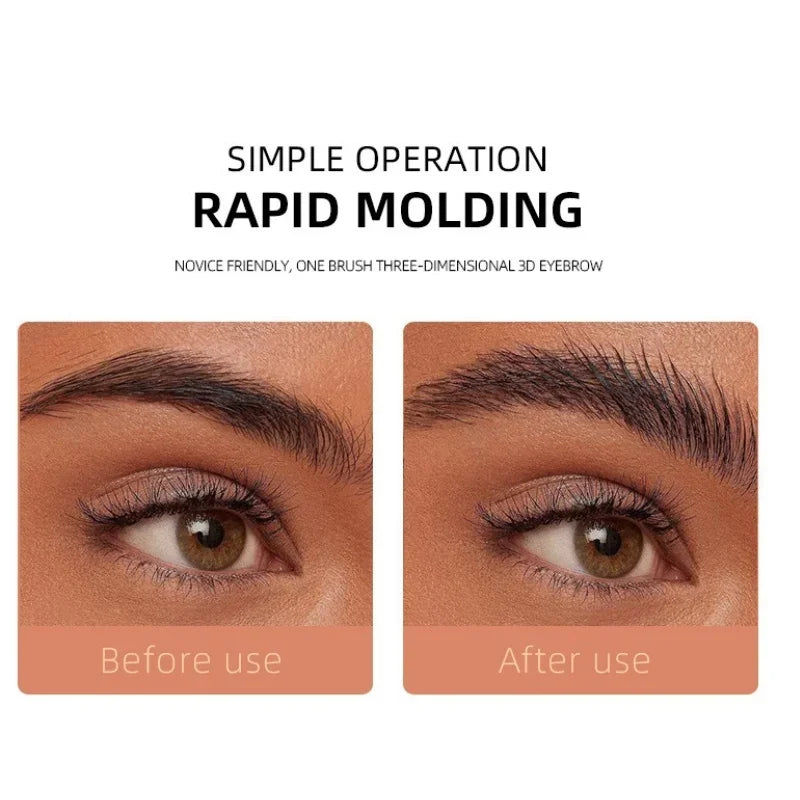 Fashionable, Bold and Beautiful Dress6 Color Wild Eyebrow Styling Cream Eyebrow Shaping Gel Soap Wax Clear Eyebrow Cream Tint Brow Lift With Brush