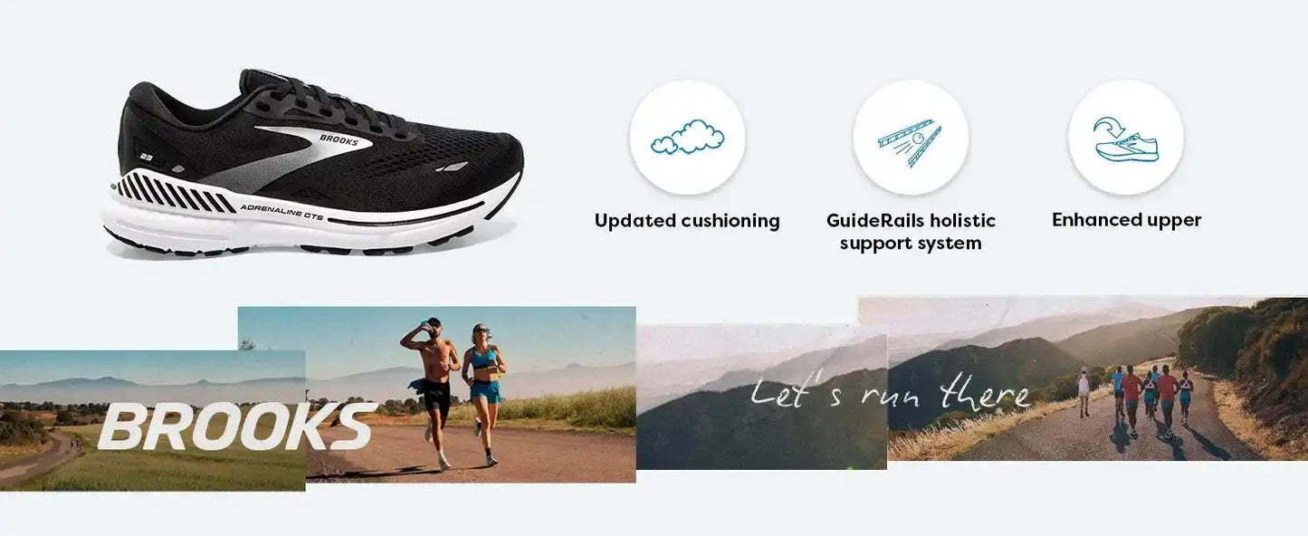 Step Into Your Stride with The Brooks Adrenaline GTS 23 Running Shoes Engineered for Both Men and Women Who Crave Support - Just The Fly Way
