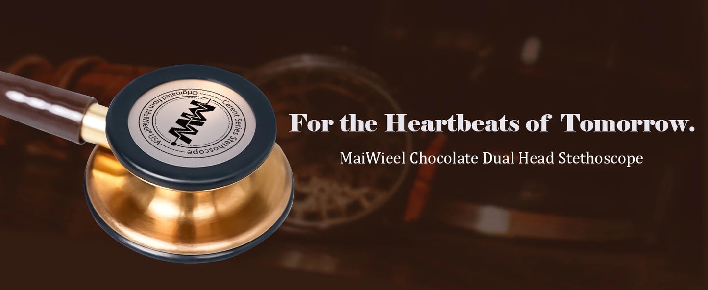 Fashionable, Bold and Beautiful DressMedical Double Sided Stethoscope Professional Portable Cardiology Stethoscope Medical Equipment Nurse Doctor Stethoscope