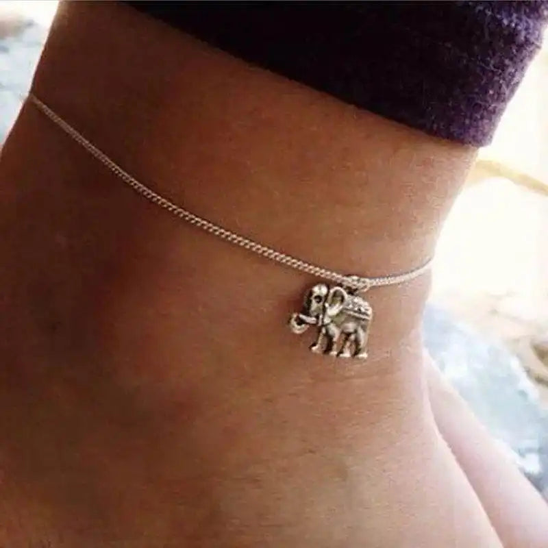 Adjustable Red Cherry Charm Anklet for Women – Silver Chain Ankle Bracelet, Jewelry Gift - Just The Fly Way