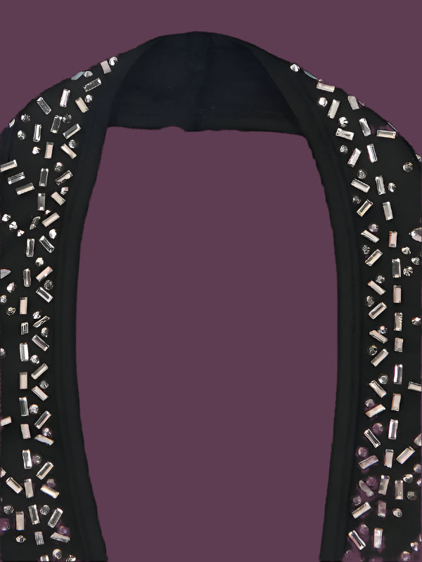 Shine Like A Star With This Elegant Deep-plunge Halter Romper - Just The Fly Way