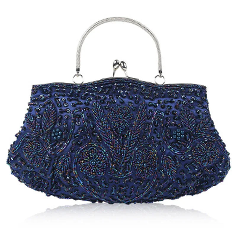 Evening Party Clutch Bag Small Totes Mini Wallets Women's Handbag Exquisite Ladies Beaded Embroidered Wedding Party Handbag - Just The Fly Way