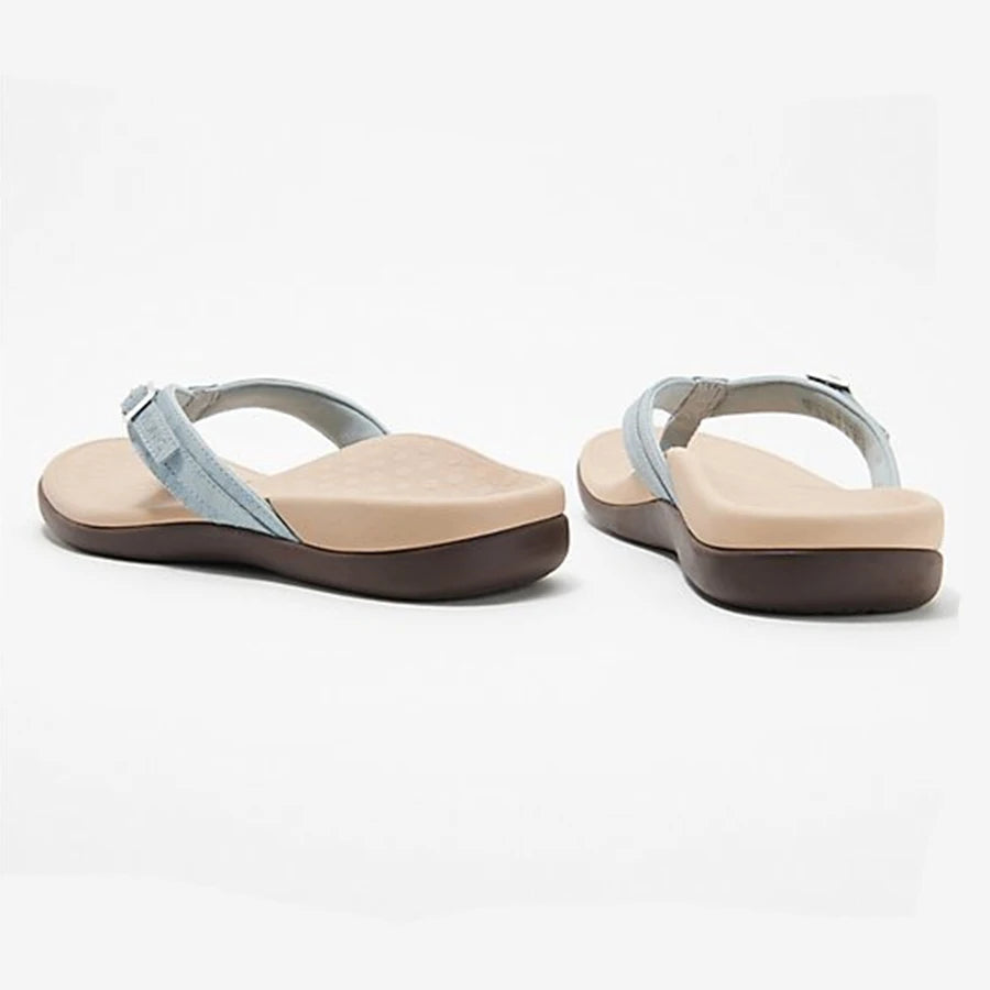 Secret Dig Women Sandals Arch Support Flip Flops for Plantar Fasciitis Comfort Summer Sandals Flat Bottomed Casual Flip Flops - Just The Fly Way