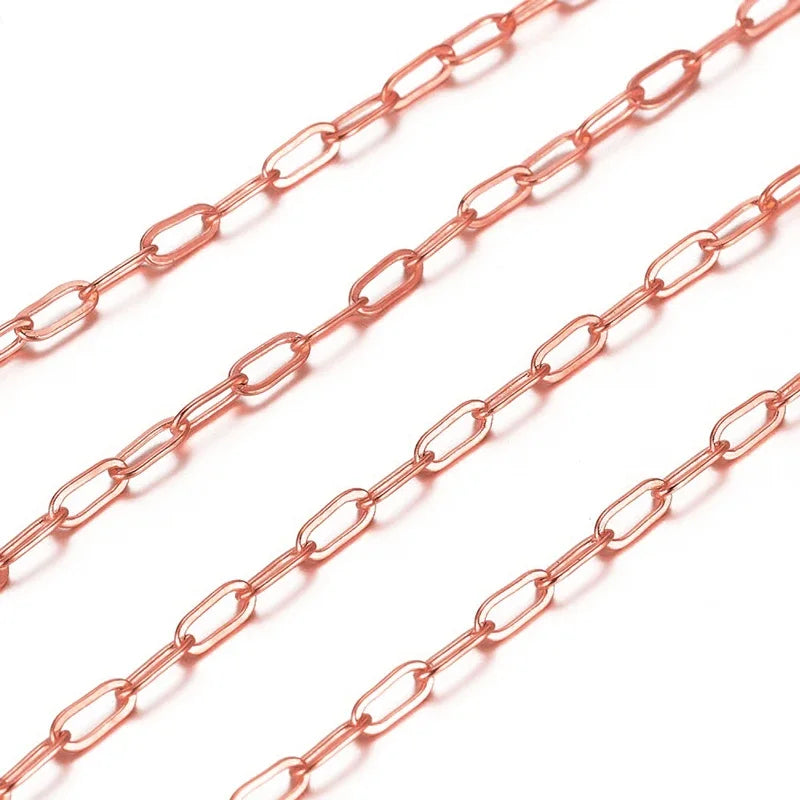 Shine On 18K Gold Plated Paperclip Chain for DIY Jewelry Lovers - Perfect for Necklaces & Bracelets - Just The Fly Way