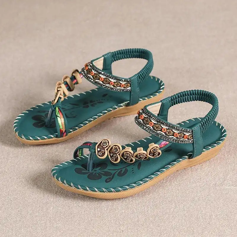 Summer Sandals, Elastic Band Slip-On, Casual Shoes for Beach or Pool - Just The Fly Way