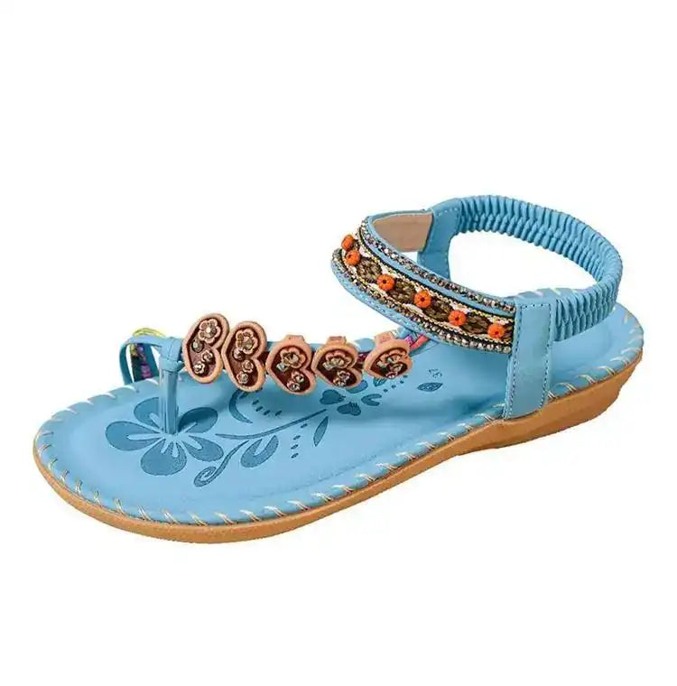 Summer Sandals, Elastic Band Slip-On, Casual Shoes for Beach or Pool - Just The Fly Way