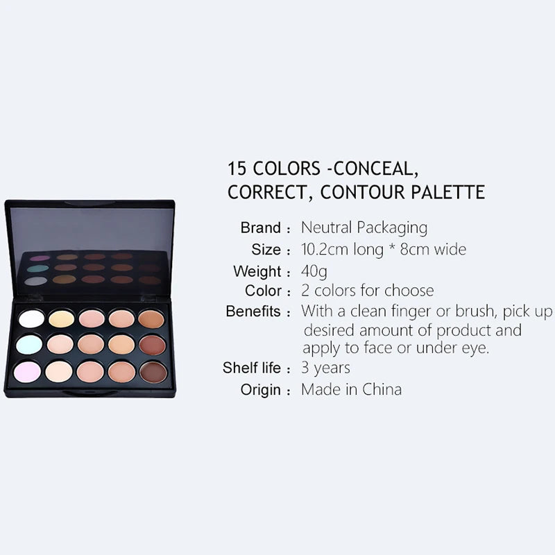 Fashionable, Bold and Beautiful DressPOPFEEL Color Makeup Cosmetic Gift Set - Eyeshadow, Foundation, and Makeup Brushes with Storage Box - Complete Makeup Collection