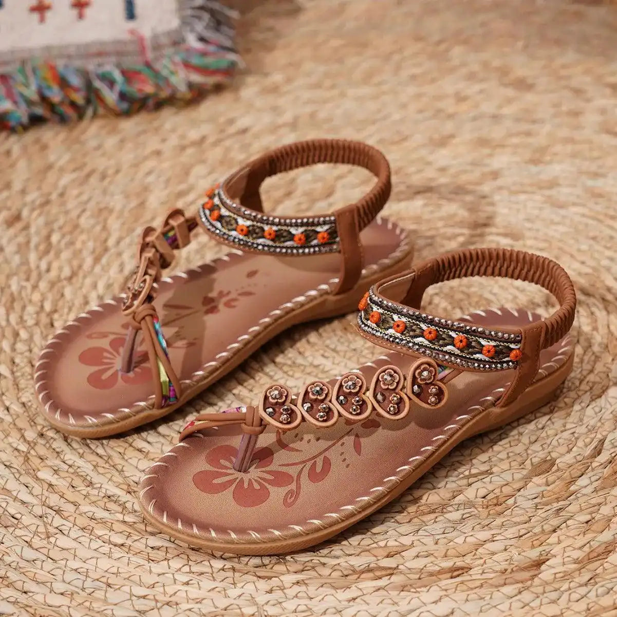 Summer Sandals, Elastic Band Slip-On, Casual Shoes for Beach or Pool - Just The Fly Way