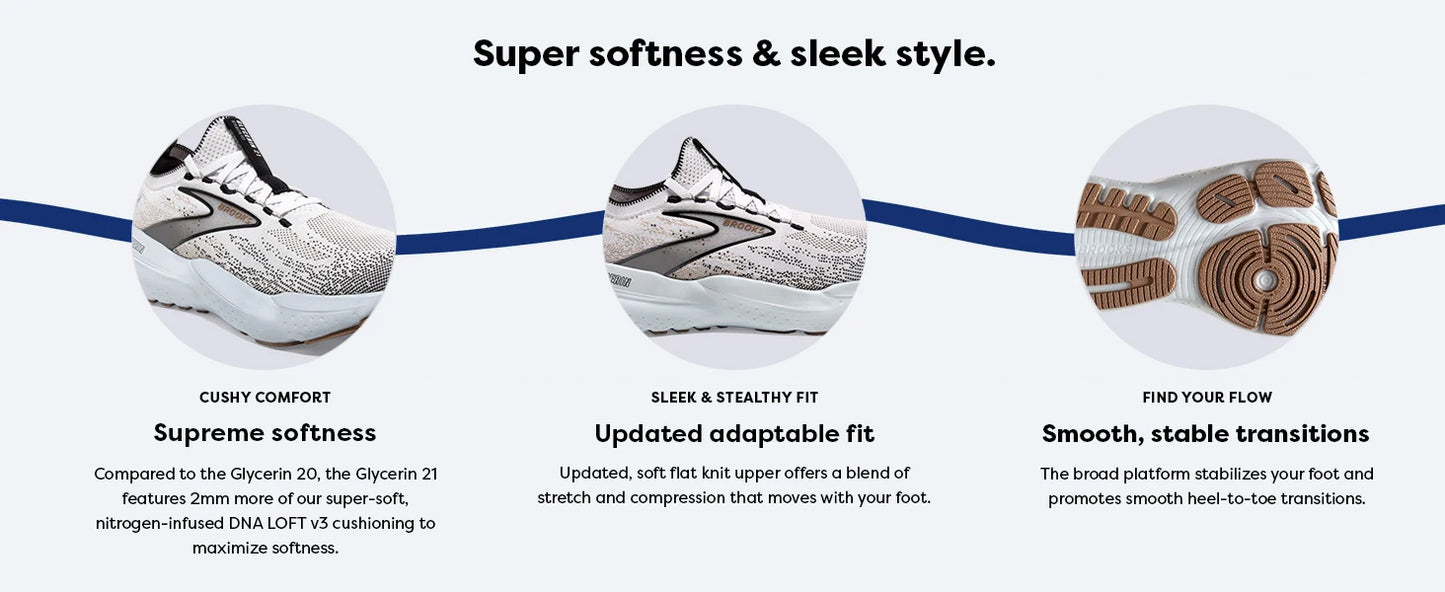Fashionable, Bold and Beautiful DressBrooks Women’s and Men’s Glycerin Stealthfit 21 Neutral Running Shoe