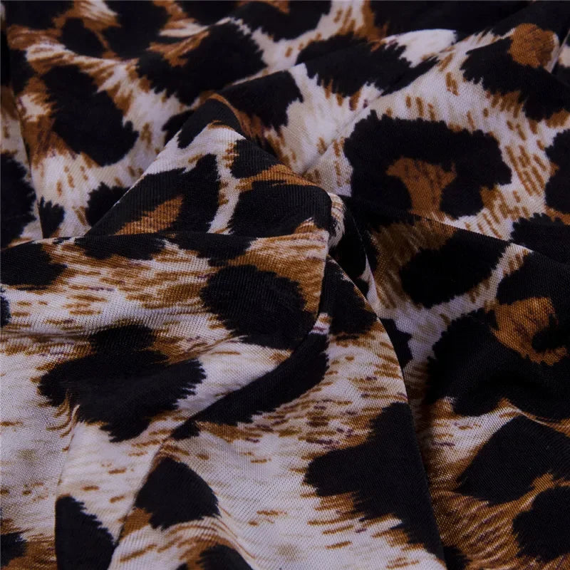 Leopard Print High Waist Skirt for Women - Pencil Bodycon Mini Skirt - Just The Fly Way