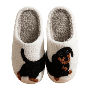 Women's Dachshund Indoor Slippers, Comfortable, Soft, Adorable - Just The Fly Way