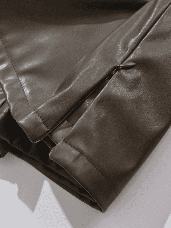 Be Bold in This Low Rise Black Mini Faux Leather Skort - Just The Fly Way