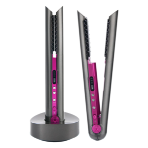 USB Rechargeable Wireless Hair Straightener Curling Iron Styling Tool Tourmaline Ceramic Dry & Wet Use Hair Styler - Just The Fly Way